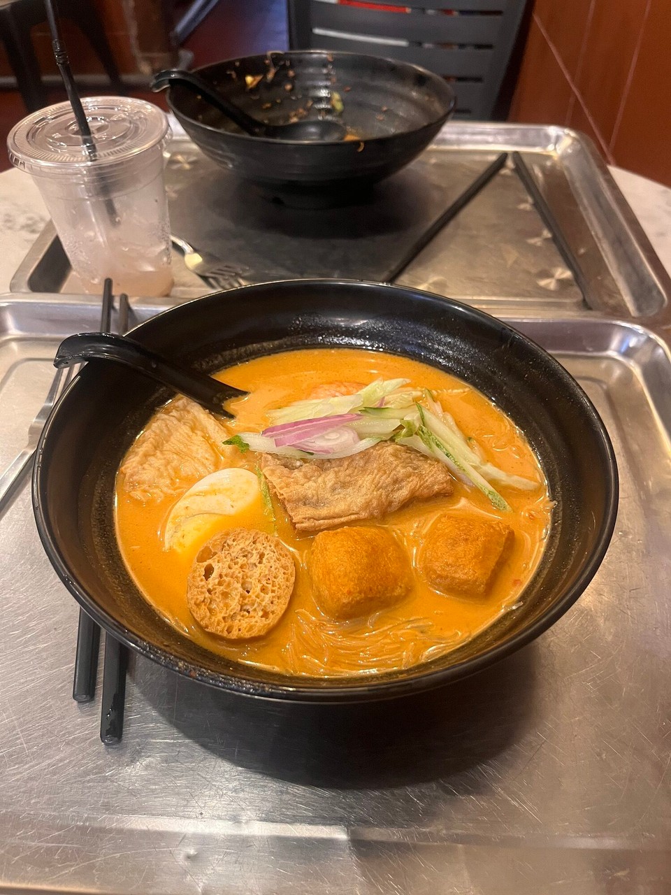 Malaysia - Malacca - Laksa, was banging. 3 pound for this and a water. 