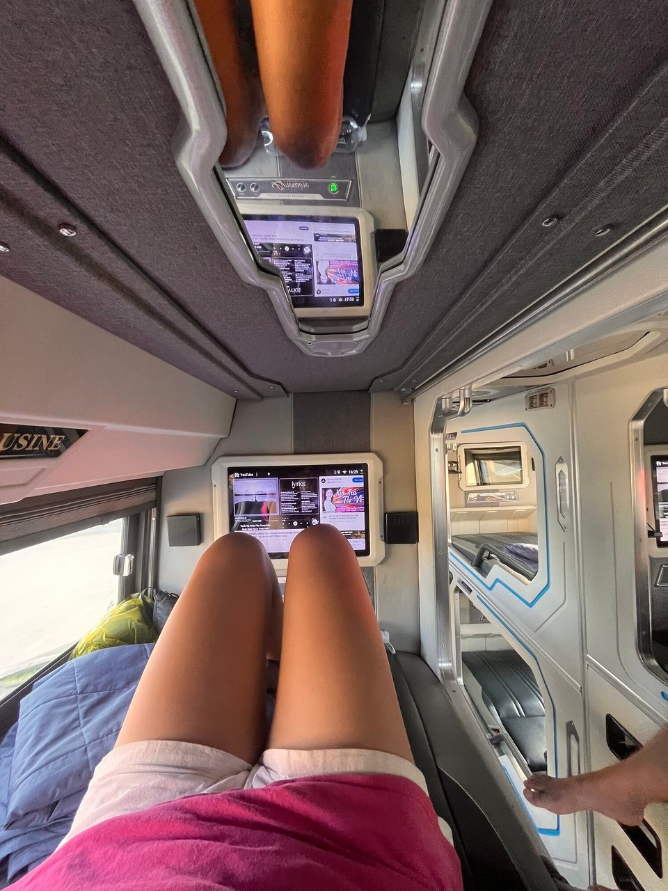 Vietnam - Bo Trach - Sleeper bus to Phong Nha - the best sleeper I’ve been on so far. So comfy and managed to get some sleep. Really enjoying watching the crown at the moment so I watched some of that 2. It took 8 hours to get to phong nha. We stopped off at the strangest place for food ..
