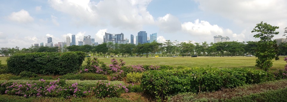 Singapur - Singapore - Blick vom Marina South Pier