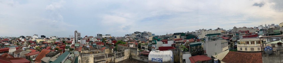 Vietnam - Hanoi - Im Ho Chi Minh Haus mit Blick über Hanoi