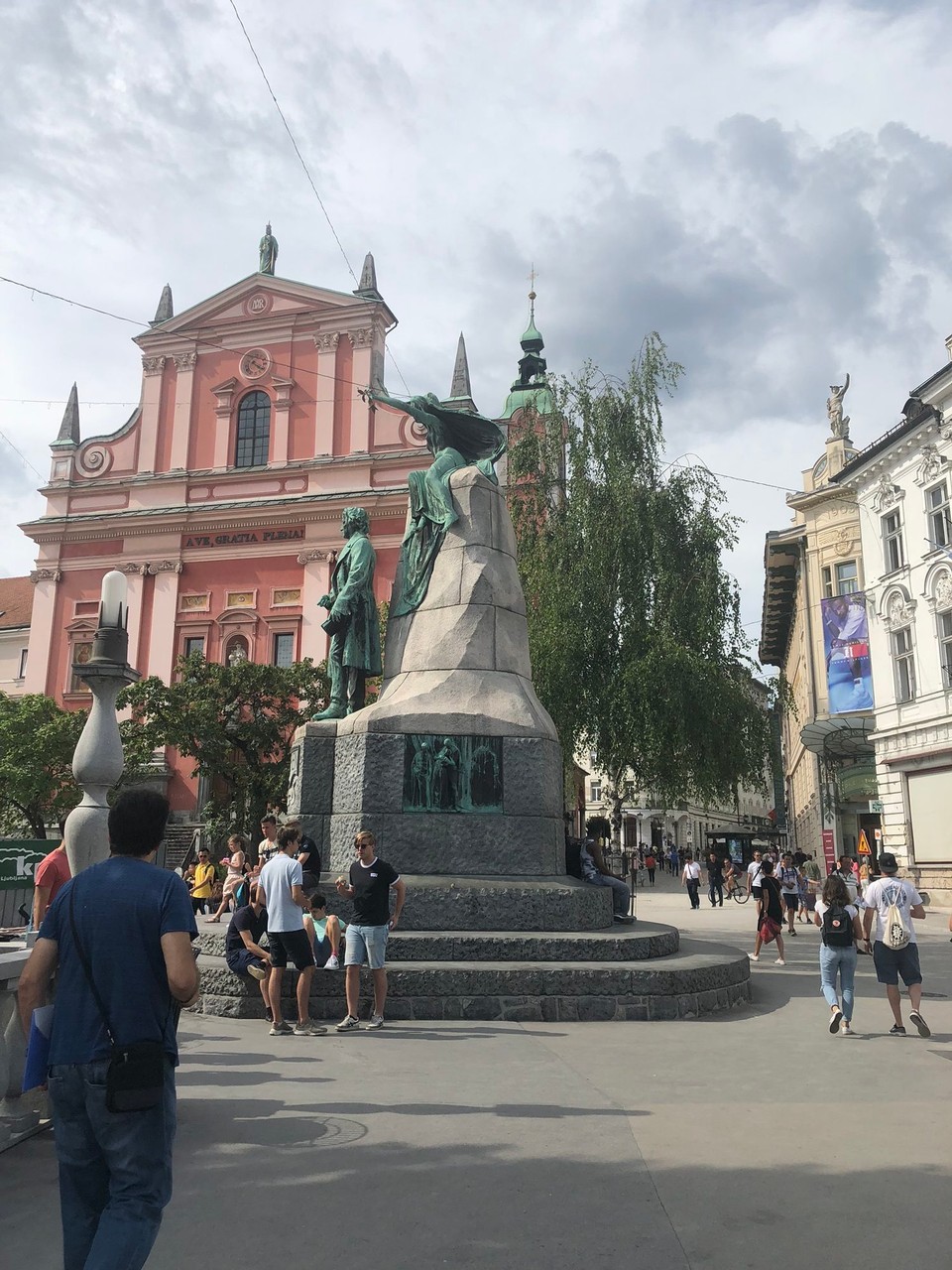 Slovenia - Ljubljana - France preseren statue