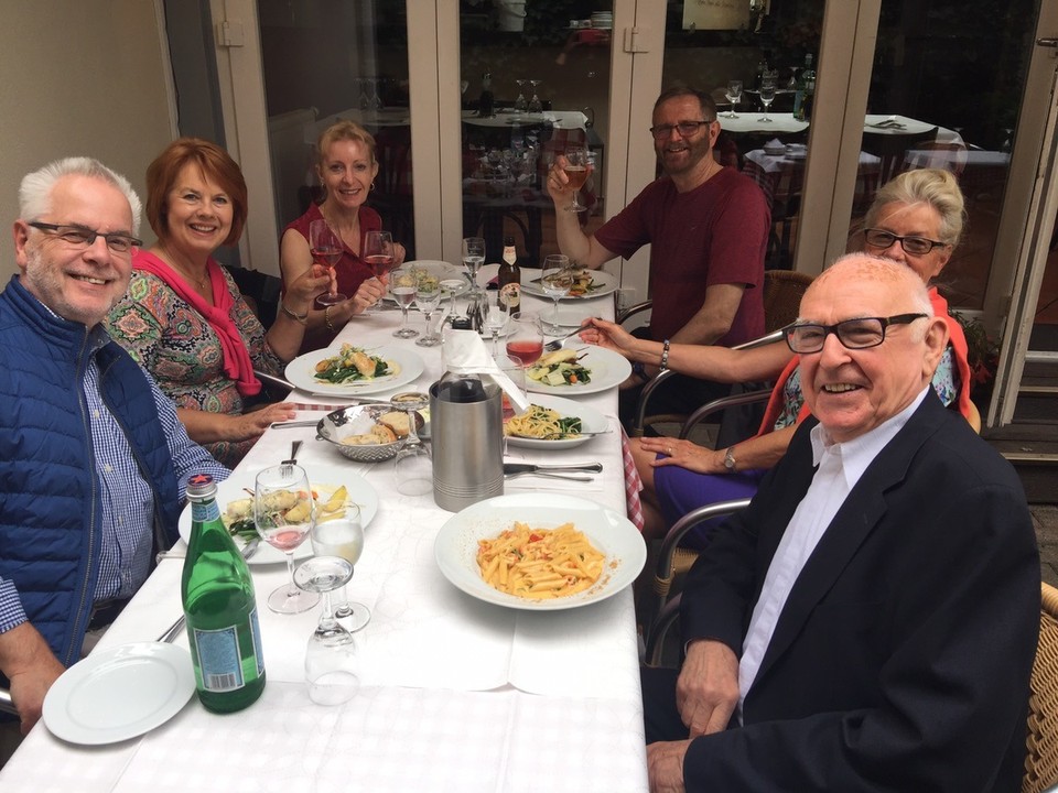 Ireland - Dublin - Lunch st La Bottega in Stadtkern with Horst, Margret, Hans-Peter (Margret's twin brother) and Inge (Hans-Peter's wife). Jochen was sick. 