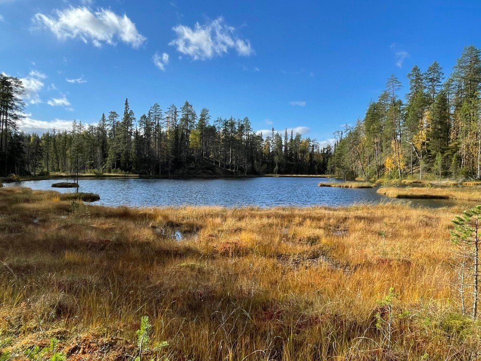 Finnland - Rukatunturi - Viele kleine Seen auf der Tour 