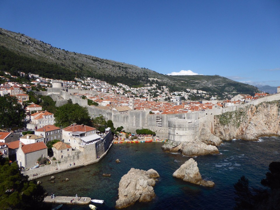 Kroatien - Župa Dubrovačka - Der Blick von der Außenstehenden Festung