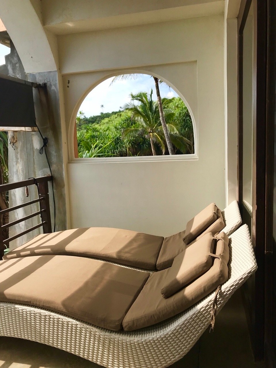 Sri Lanka - Unawatuna - Balkon mit Blick aufs Meer 🌊 