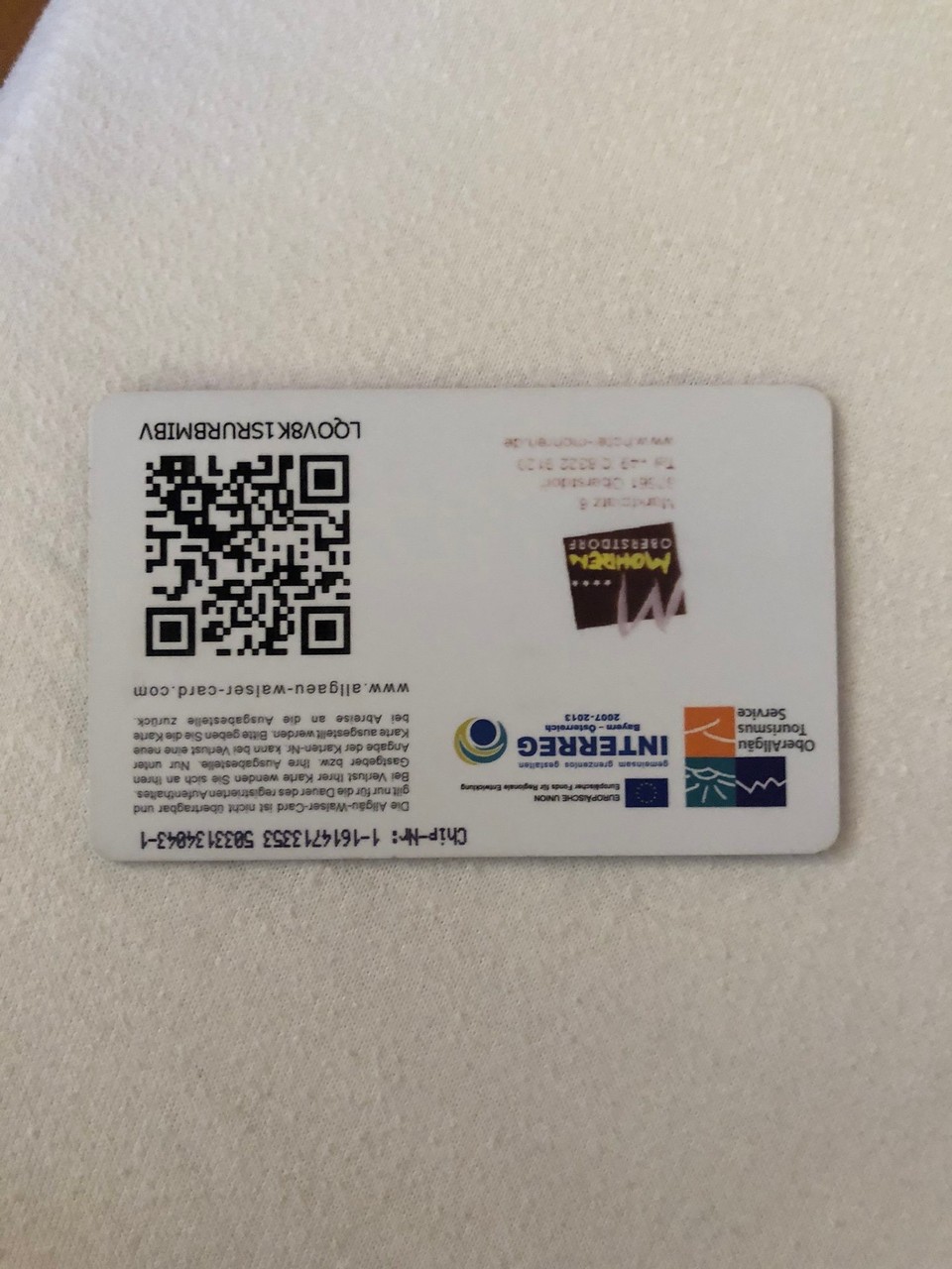 Deutschland - Oberstdorf - Gäste-Karte für die Bergstationen. Für Geimpfte und Genesene 😄