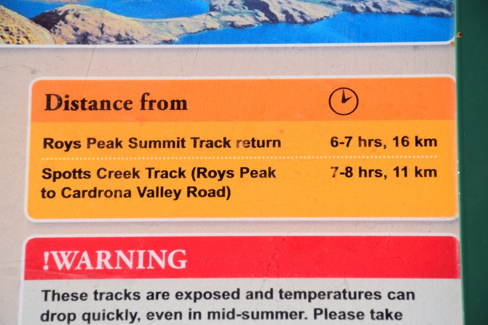 Neuseeland - Wanaka - Roys Peak Summit Track - unsere Herausforderung für heute!