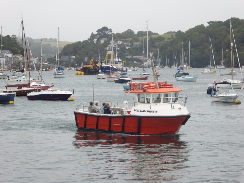 United Kingdom - Fowey - We took the ferry from Polruan to the Whitehouse Slip.  Before a motor boat was introduced in 1912, the ferry was a rowing boat, and the passengers had to land onto rocks.