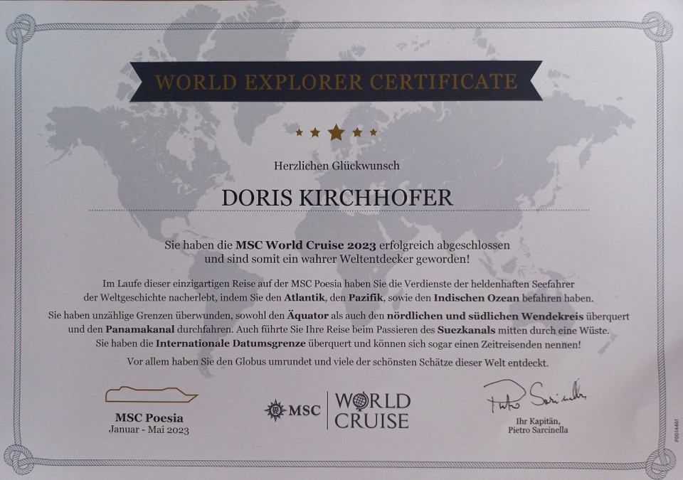 Griechenland - Iraklion - WORLD EXPLORER CERTIFICATE.