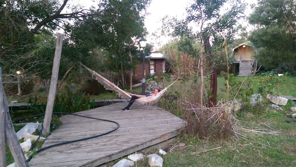 Südafrika - Stormsrivier - Als wir morgens um 06:45 Uhr aufgestanden sind überraschte uns nicht nur der sehr schöne Garten, sondern ebenfalls das warme Wetter (ca. 25℃)