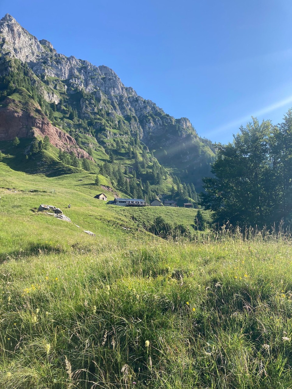 Italien - Sedico - Blick zurück zur Pian de Fontana 