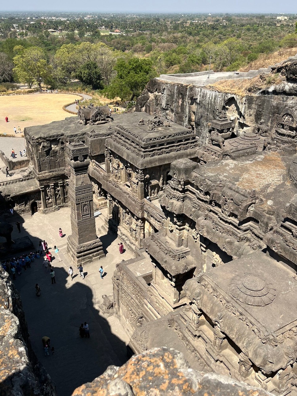 Indien - Ellora - Kailash Tempel von oben