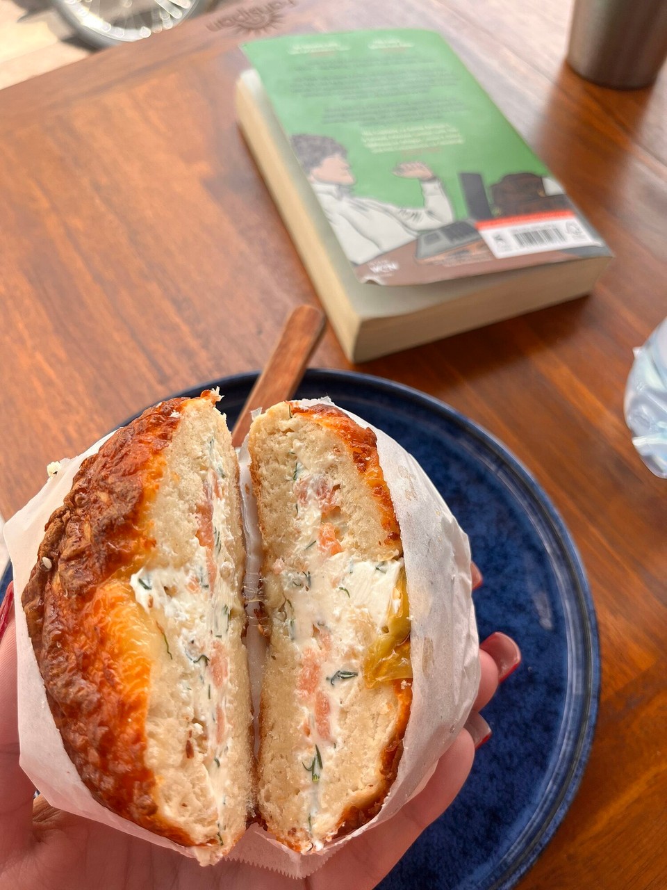Cambodia - Siem Reap - Hungover this morning after the pub crawl so it was straight to the New York bagel cafe for a cream cheese and salmon bagel and a coffee. Sat with a lad I met in Koh Sdach and then went back to the hostel to chill 