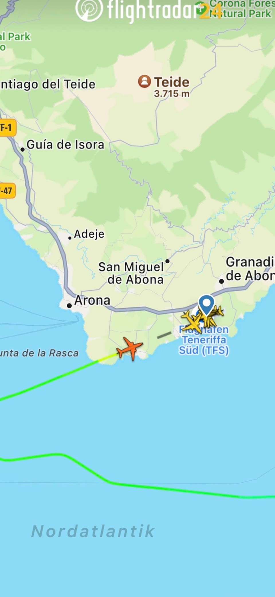 Spanien - Granadilla de Abona - Wie ich sehe kommen auch meine Bekannten gerade an.