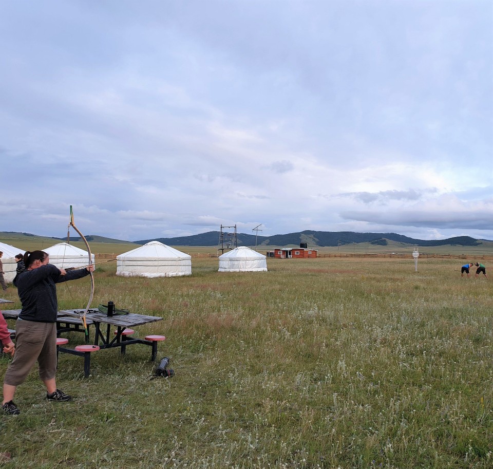 Mongolia - Murun - Me - aiming for Luke and Taivna who are providing good targets