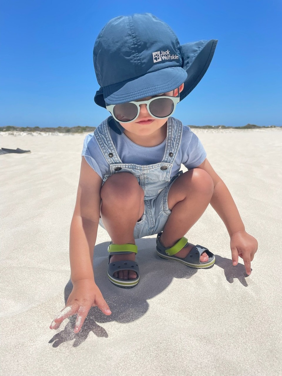 Australien - Lancelin - Und auch selber kurz die Qualität des Untergrunds getestet.