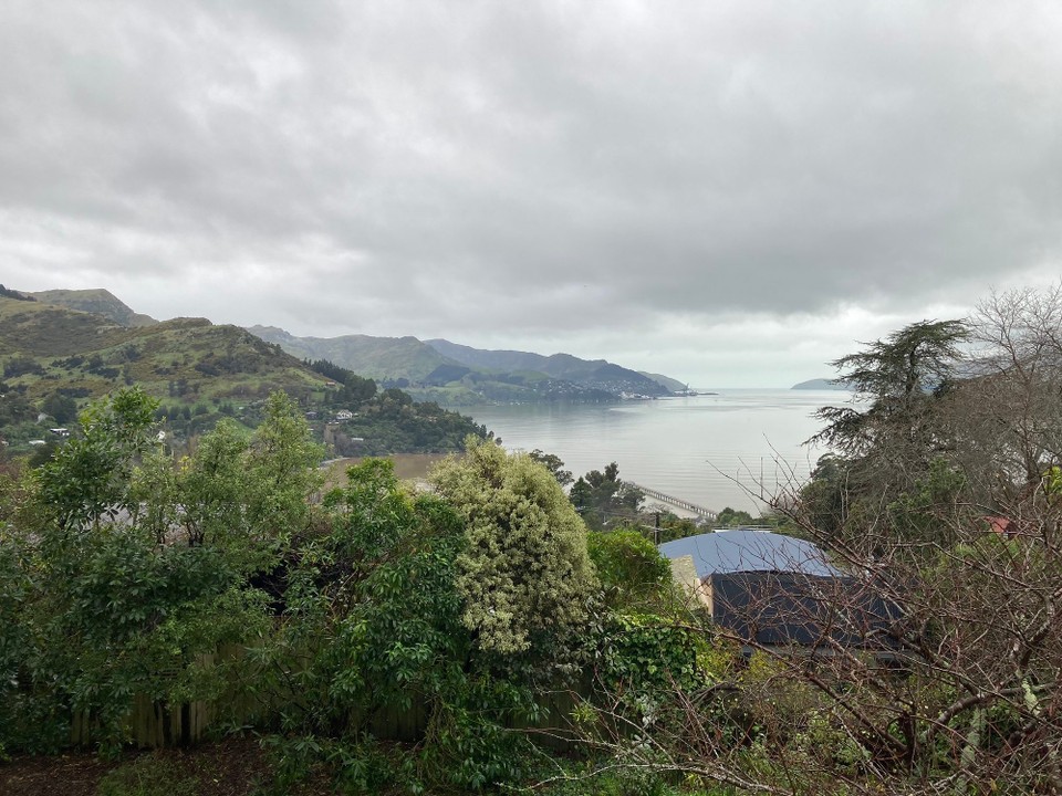 Neuseeland - Governors Bay - Leider nicht das beste Wetter aber die Aussicht ist auch hier super schön! 🤩