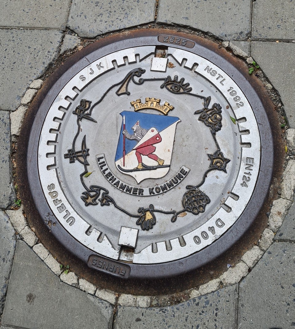 Norwegen - Lillehammer - Stadtwappen von Lillehammer 