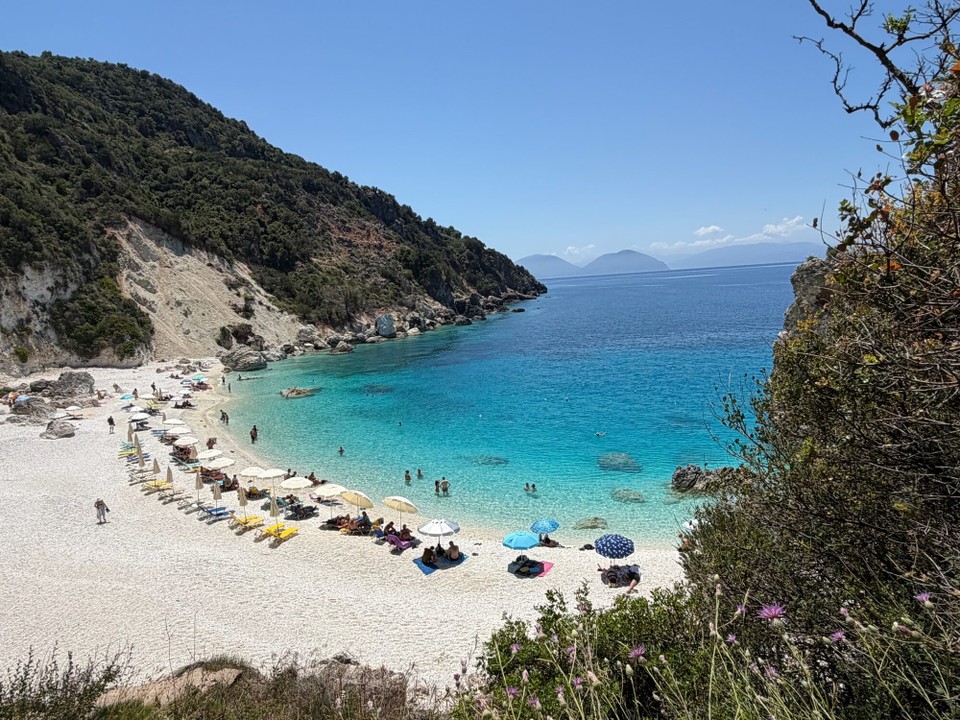 Griechenland - Kontaraina - Nach der Wanderung ging es weiter an den wunderschönen Agiofili Beach.