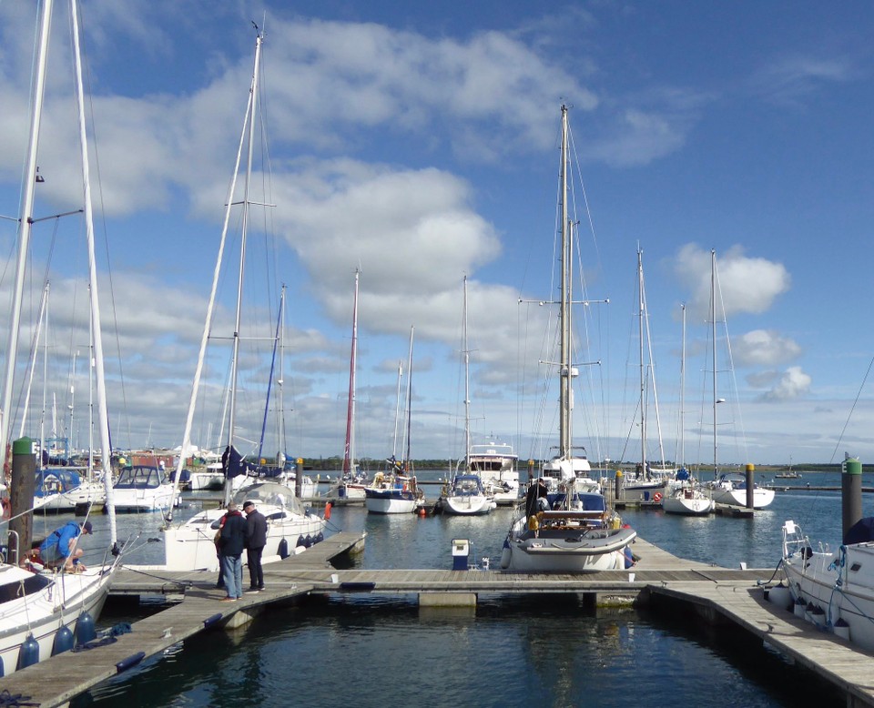 Ireland - Killiney - The marina was busy this morning for a race weekend.  Jakub preparing to sail to Greystones too.