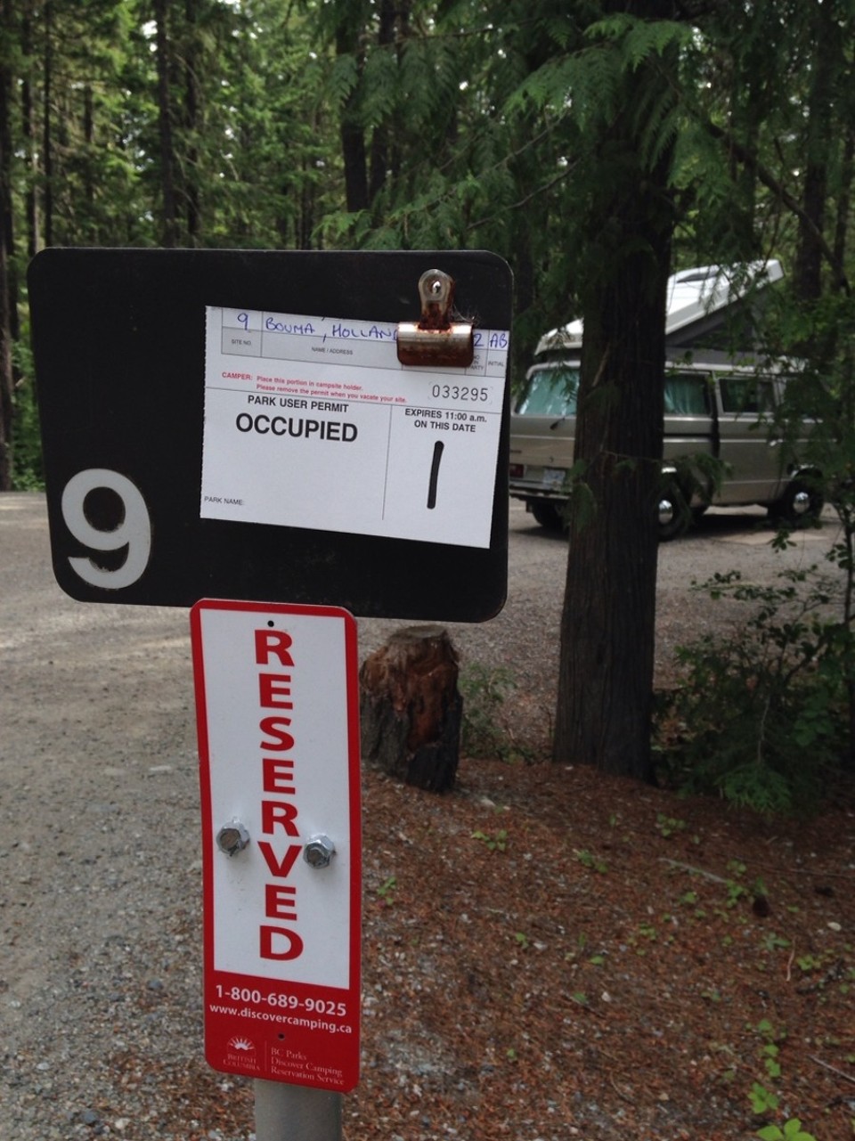 Canada - Whistler - Onze plek, het bewijs.