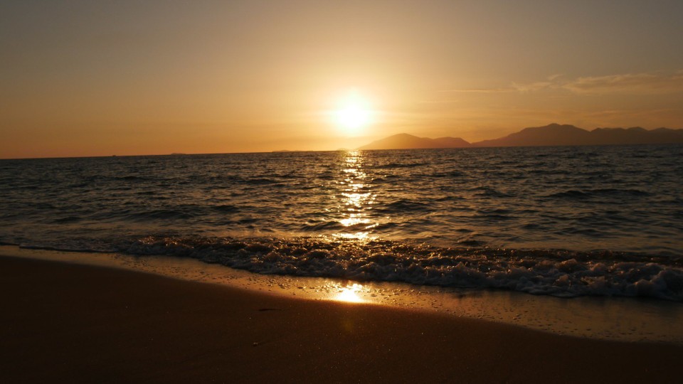 Griechenland - unbekannt - Wir erleben den ersten Sonnenuntergang auf Kos.