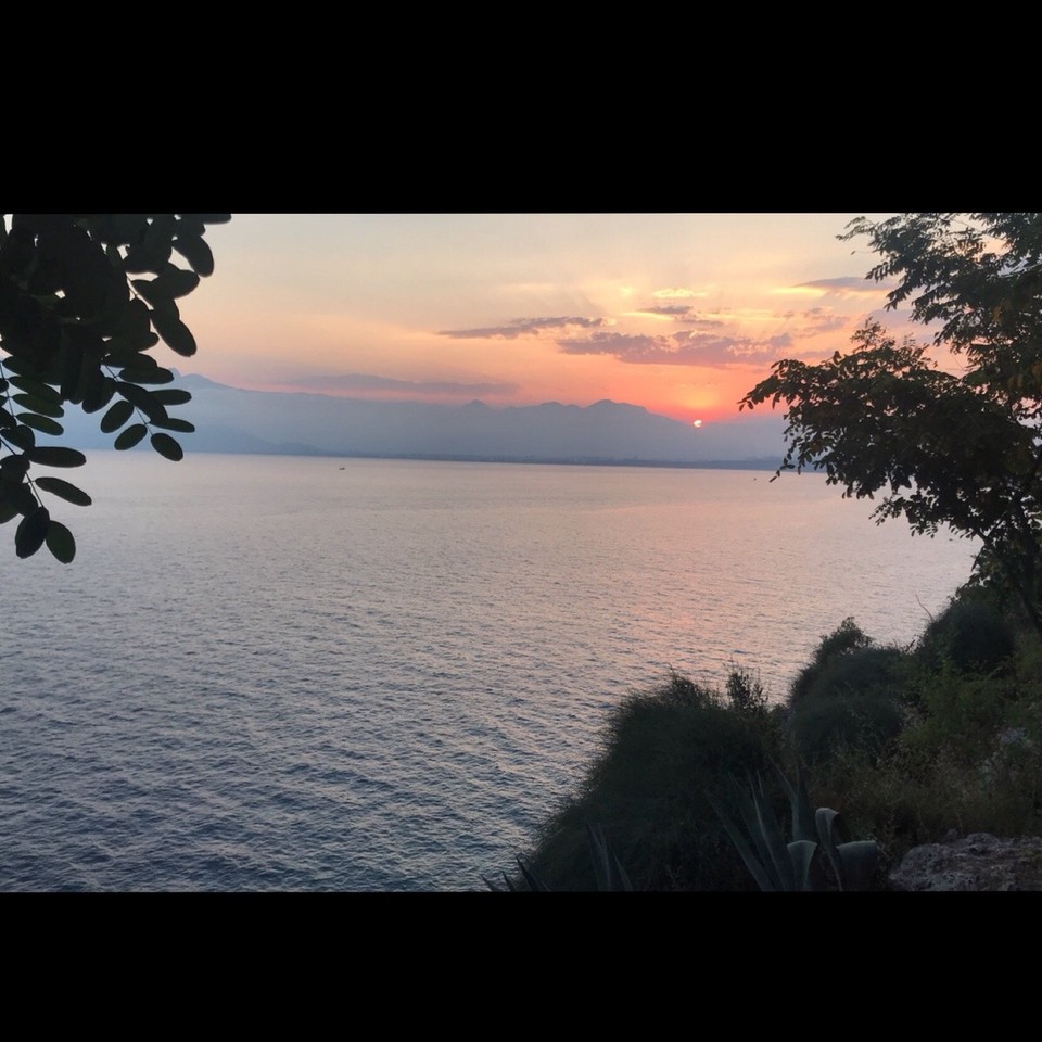Türkei - Antalya - Am Abend genossen wir den Sonnenuntergang während des Essens im Restaurant BigMan.