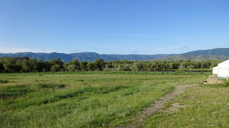 Mongolia - Murun - View from the Ger at the rafting camp