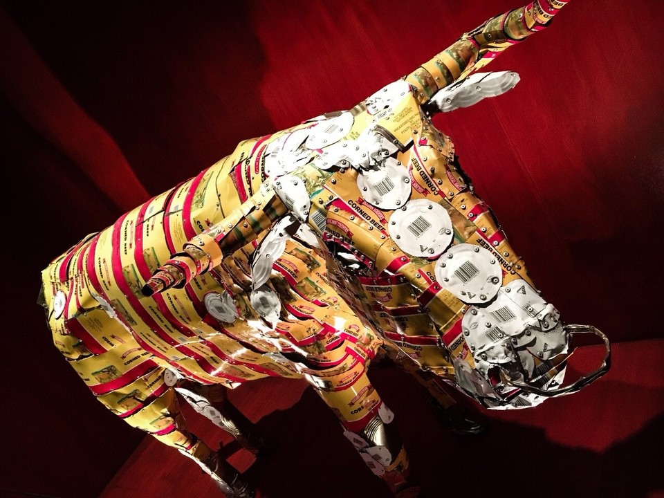 Neuseeland - Wellington - Interessanter fanden wir die recycelte Kunst 