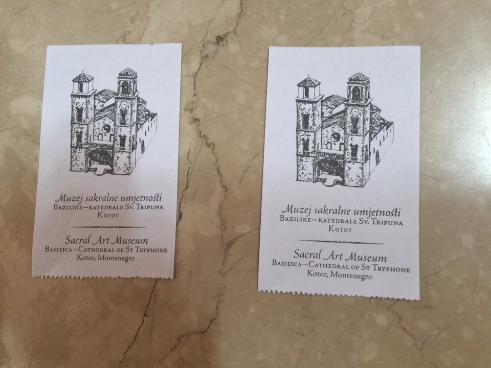  - Montenegro, Kotor - Cathedral tickets