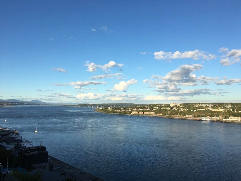 Canada - Québec City - Der Saint-Laurent Strom am Rande von Québec
