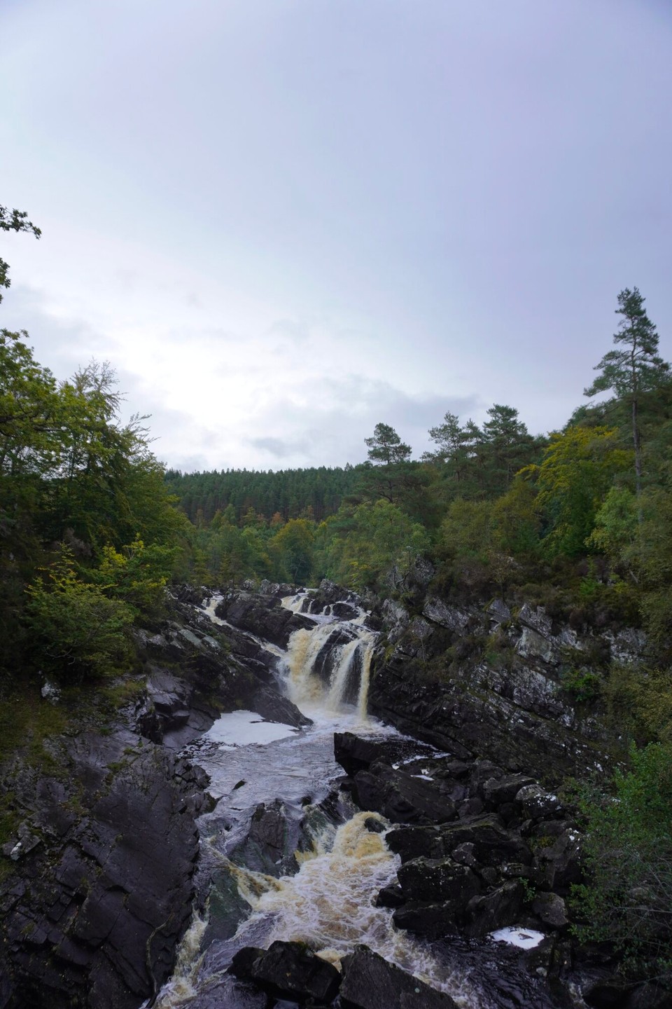 Vereinigtes Königreich - Drumnadrochit - Rogie falls - Da hend mer welle Lachsspringe beobachte, leider ohni Erfolg. Naja, denn gids halt mol en Reis nach Alaska