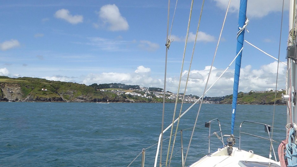 United Kingdom - St Austell - Entering Fowey Harbour we were aware how much more marine traffic there is here, both commercial and leisure, small and large craft.