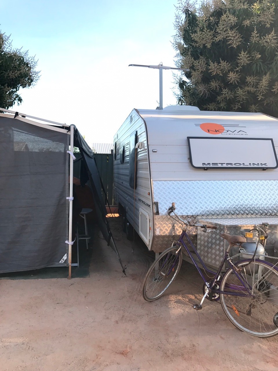  - Australia, Cable Beach, Broome - Our first park at Broome .. rossie the van whisperer at it again ! We were all so close  in this park!