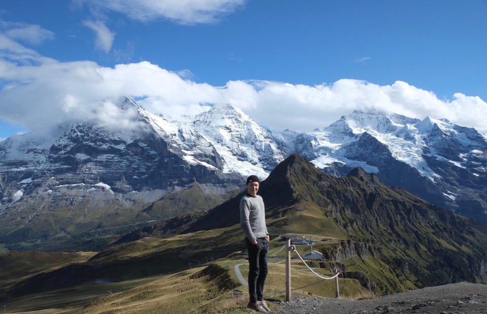 Schweiz - Wengen - Eiger, Mönch und Jungfrau ... und natürlich ich!