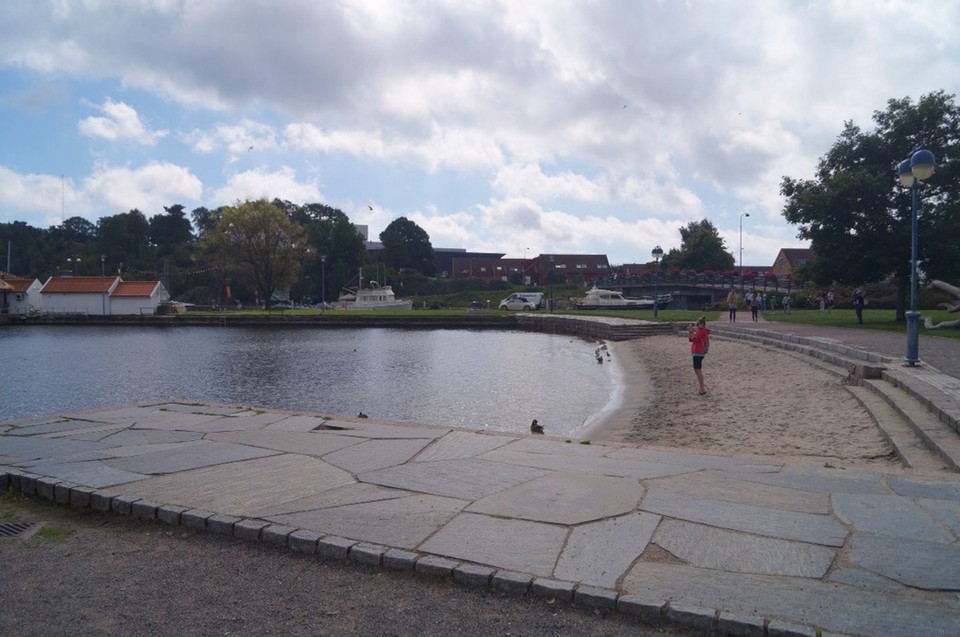 Norwegen - Kristiansand S - Sehr kleiner Strand.