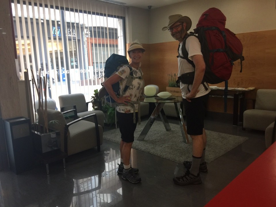 Spain - Logroño - The start of our Santiago Compostela Camino trek. Logrono to Burgos in five days. Hotel Condes de Haro. 